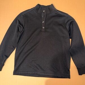 Antigua Black Kids Henley Pullover
